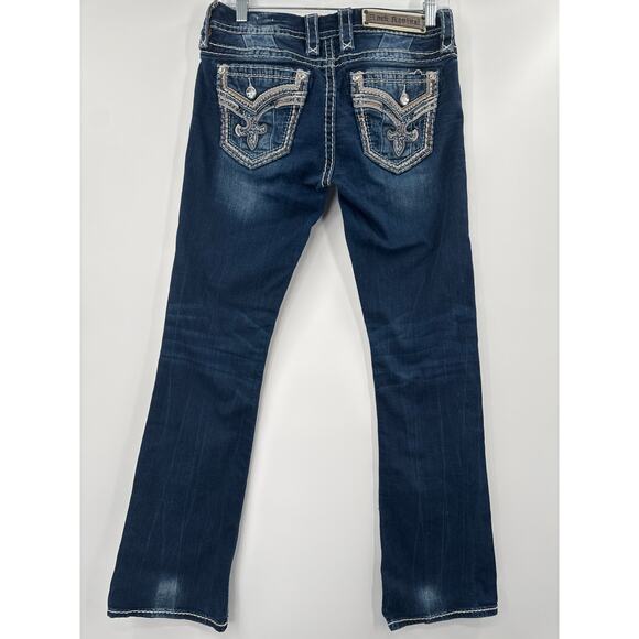 Rock Revival Evella boot cut blue jeans size 27 - Picture 4 of 13